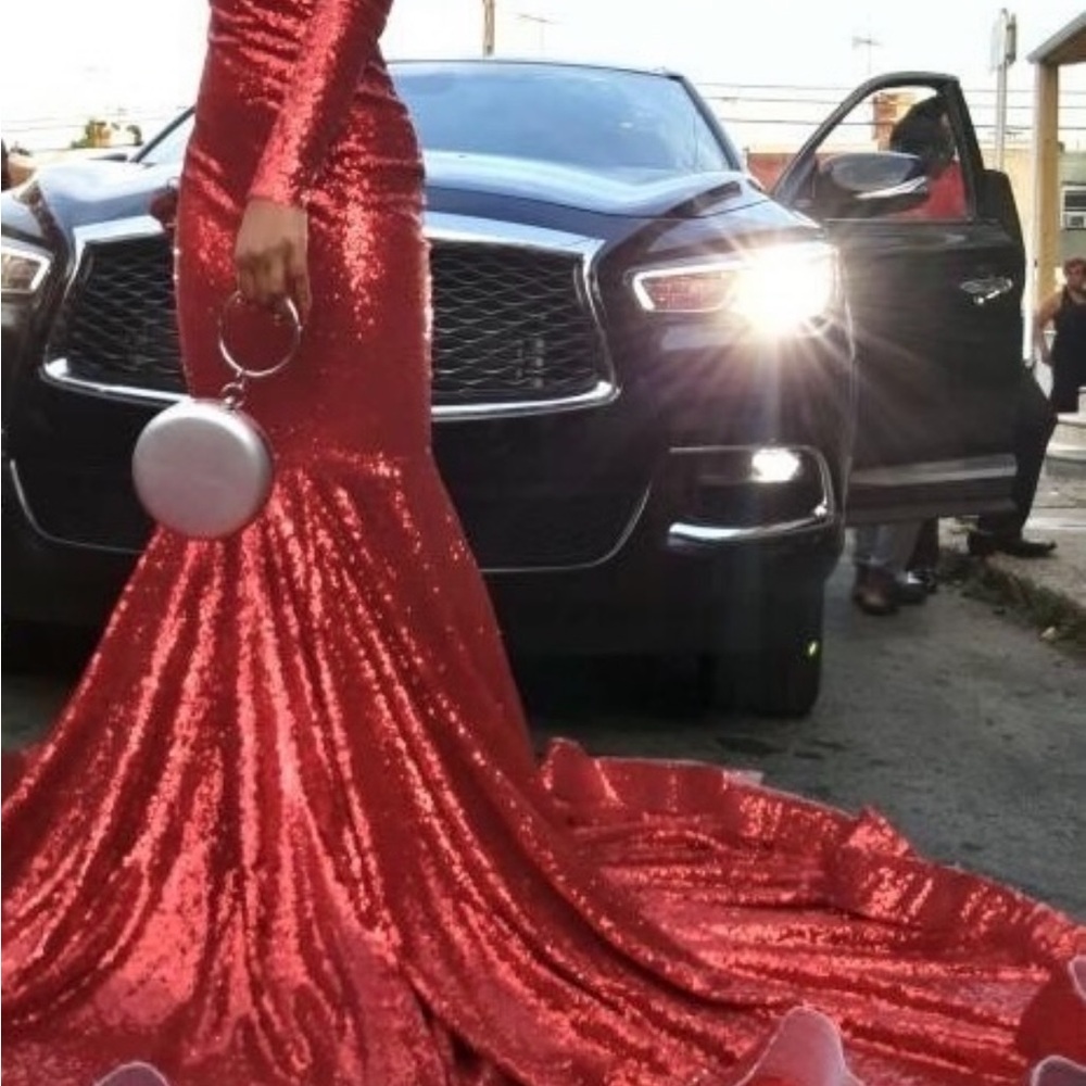 Stunning Red Sequin Gown